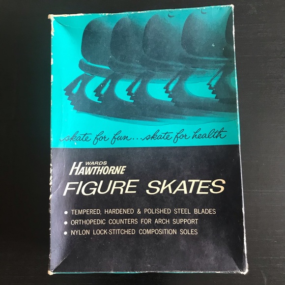 Vintage Hawthorne Figure Ice Skates Original Box - Picture 12 of 13